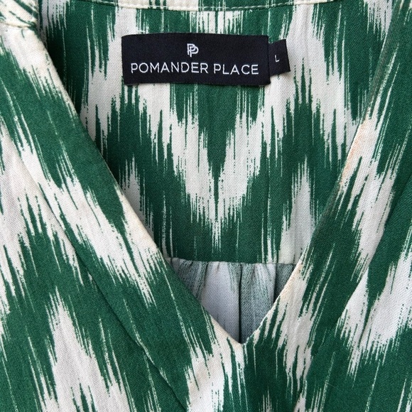 Tuckernuck Pomander Place Ikat Kenzo Tiered Babydoll Dress Bohemian Festival L - Picture 9 of 12